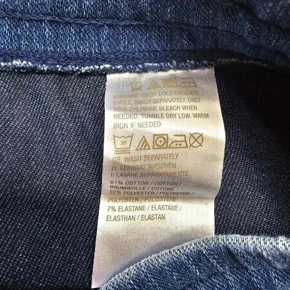 Denim & Company Blue Shorts Pants Pullon Drawstring NWT Plus 2XL - Picture 8 of 8